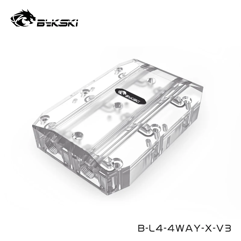 

Bykski Dual GPU Water Block SLI Connector Module,Multi Graphics Card Parallel Combine Block Fittings,G1/4, B-L4/6-2/3/4WAY-X-V3