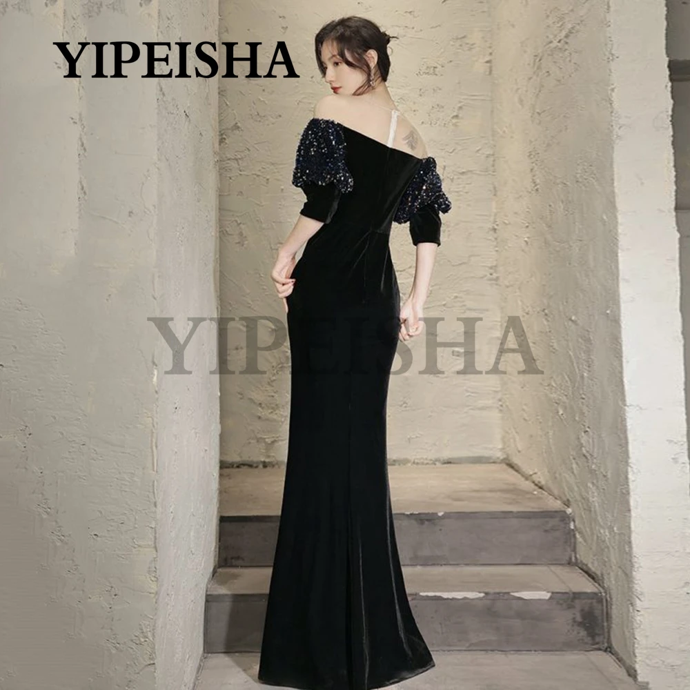 Sexy Tiefe V-ausschnitt Spaghetti Strap Abendkleider Backless High Side Slit Einfache Prom Party Kleid vestidos de fiesta платье