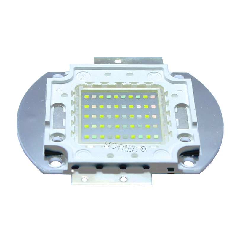 1 pz 50W 100W doppio colore LED bianco 6000k blu reale 450nm Chip Bulb Plant Grow Light Aquarium Lamp