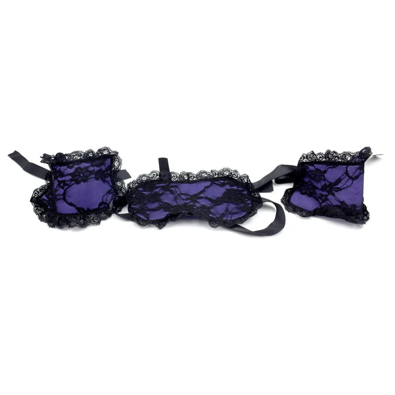 Adult Sex Products Alternative Lace Eye Mask Basm Bondage Handcuffs Set Seduce Me Lover's Couple Flirting Products