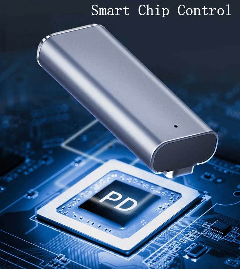 PD Magnetic Adapter Type C Female To IOS Interfac* 1 Converter With Indicator Light 5A Charging Adapter For MacBook Air/Pro