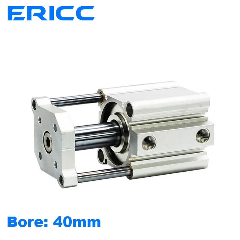 

Smc type air cylinder CQMB/CDQMB bore 40mm double acting compact rod guide pneumatic ram cylinder stroke 5/10/15/20/25/30mm