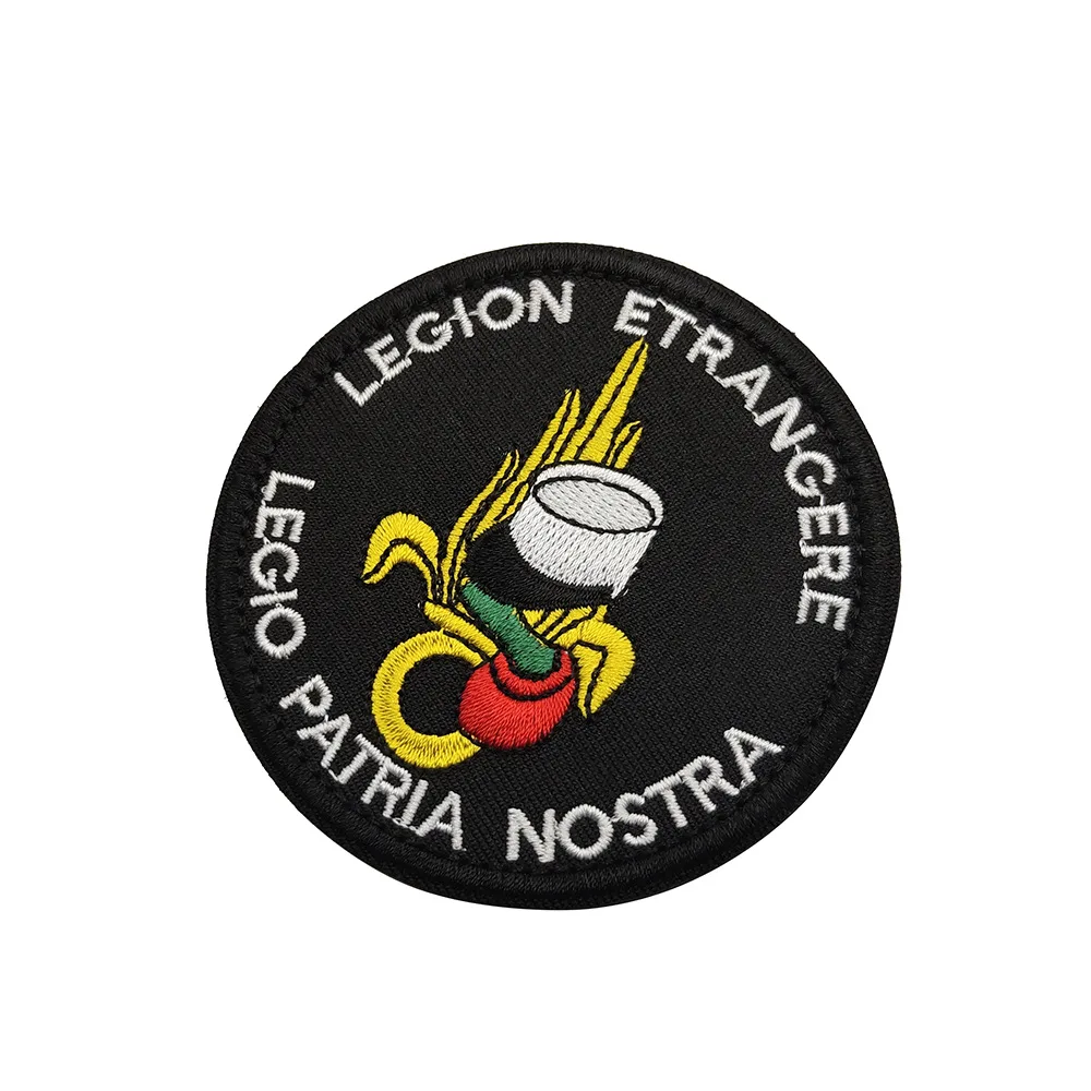 Francuski Legion Foreign Legion 8cm Naszywki do haftu Odznaki Emblemat Akcesoria Naszywki na rzepy do odzieży