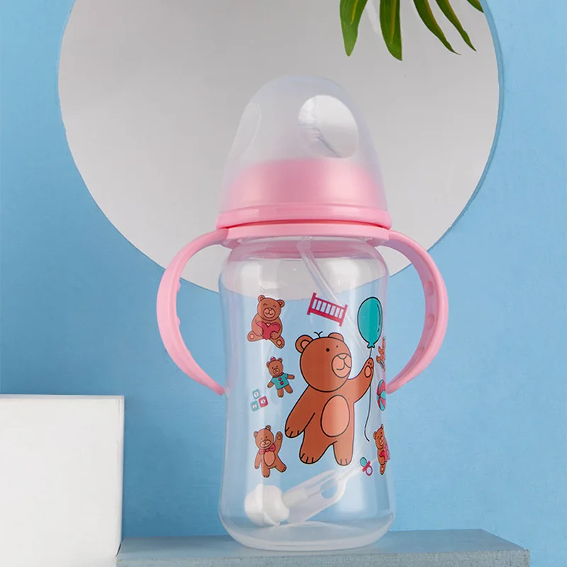 

320mL Newborn Baby Bottle PP Plastic Standard Caliber Baby Feeder Boy Girl Water Bottle Drinking Water Breast-like Feeling