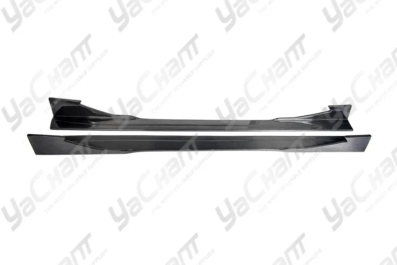 Carbon Fiber Side Skirts Fit For 2014-2019 F82 F83 M4 MAD Type 1 Style Side Skirt Underboard Extension