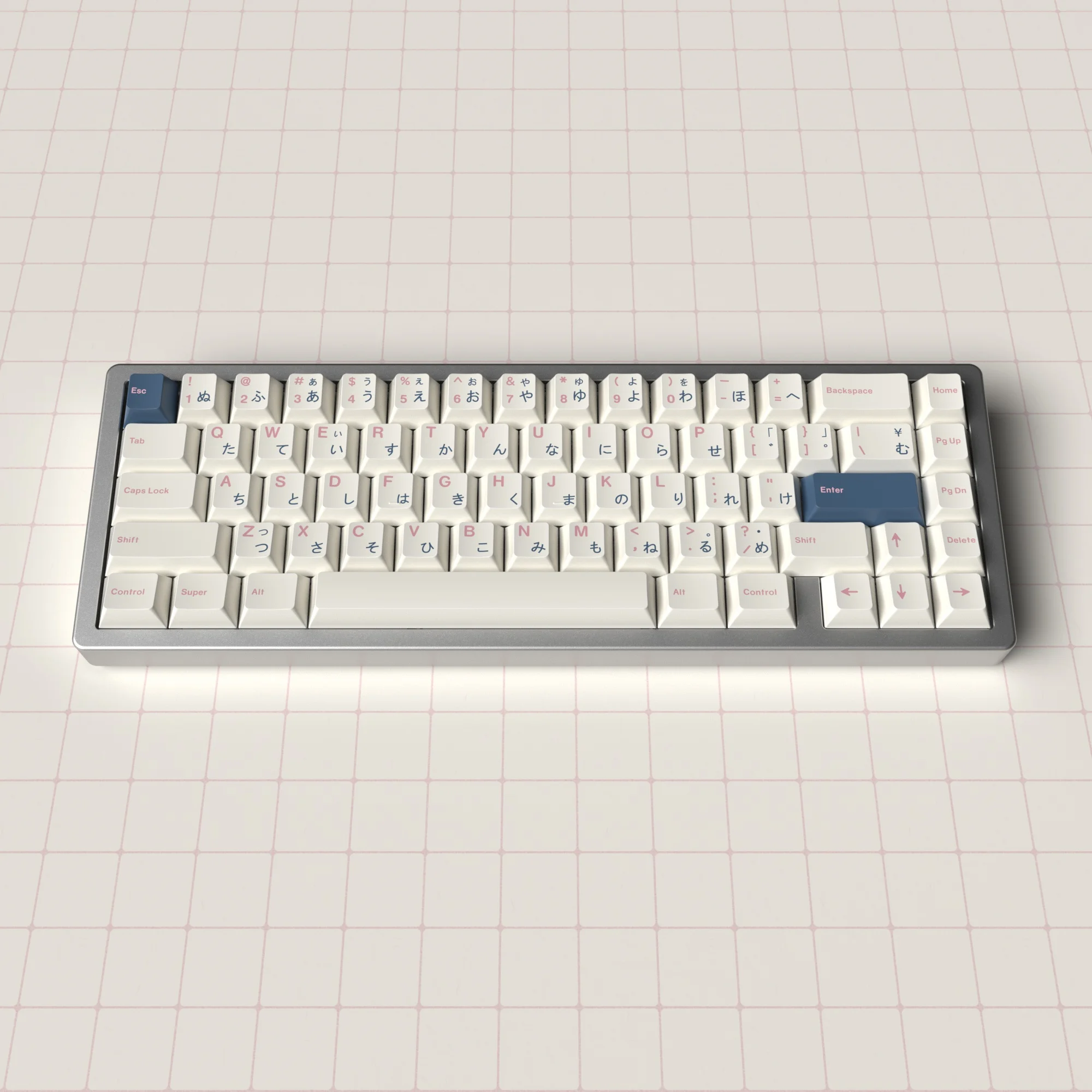 Imagem -04 - Jkdk-keycap Japonês Azul e Rosa Perfil Cereja Tampas de Teclas Pbt Dye Subbed Teclado Mecânico com Interruptor mx