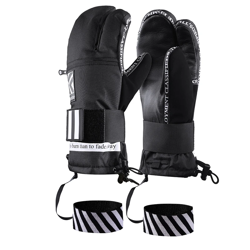 Inside Five Finger Design Ski Gloves Winter Waterproof Snowboard Gloves for Outdoor Snowmobile Snow Skiing Sports