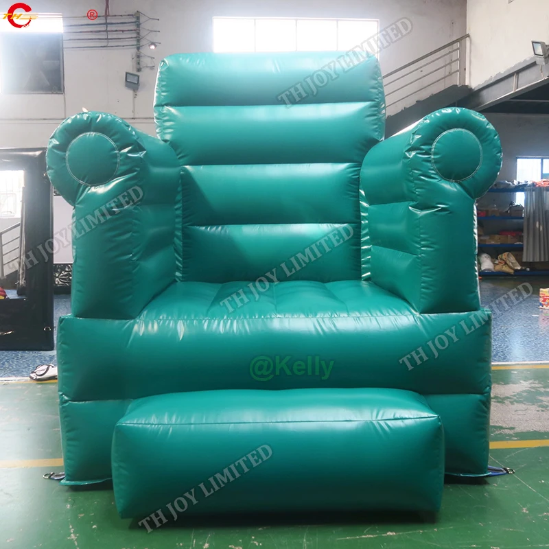 Commercial Portable Inflatable Throne Chair Kids Royal Blow Up Bounce Chair Inflatable Sofa for King or Queen