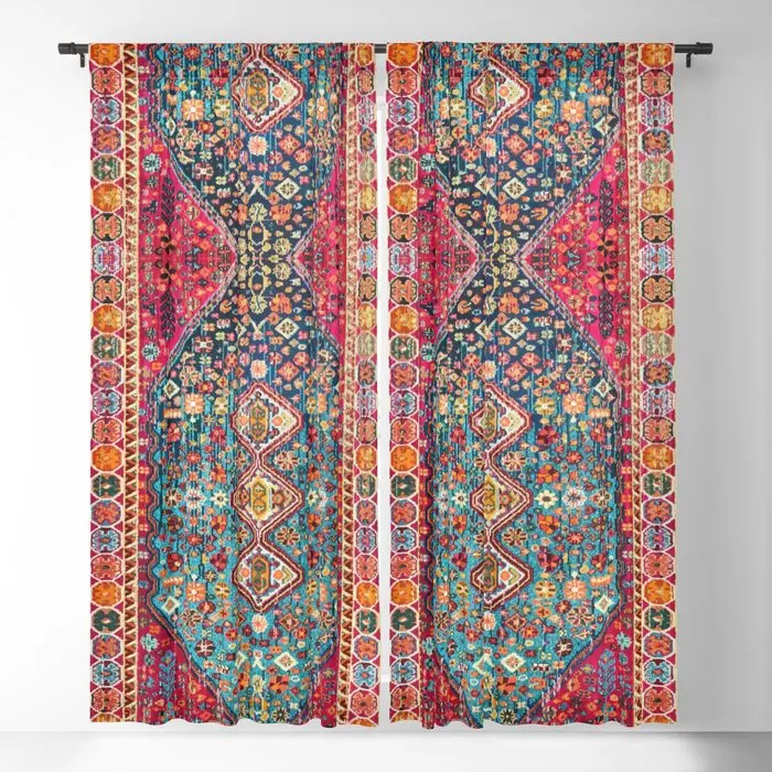 

Traditional Oriental Moroccan Design Blackout Curtains 3D Print Window Curtains for Bedroom Living Room Decor Window Treatments