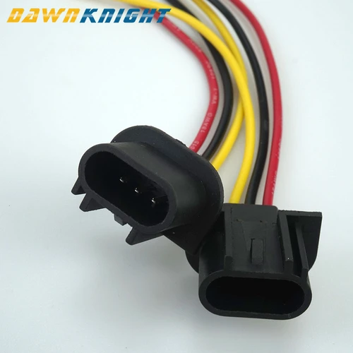 Imagen 1 del producto Conector macho de bombilla H13, Conector de faro antiniebla, enchufe de luz, Cable antioxidante de alta calidad, 2,5mm de diámetro, 2 piezas