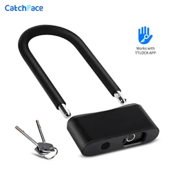 Waterproof BLEAPP Control Bicycle U Shape Lock Smart Bike Lock with TTLock APP Safe Bike Scooter Motorcycles Lock for Anti Theft