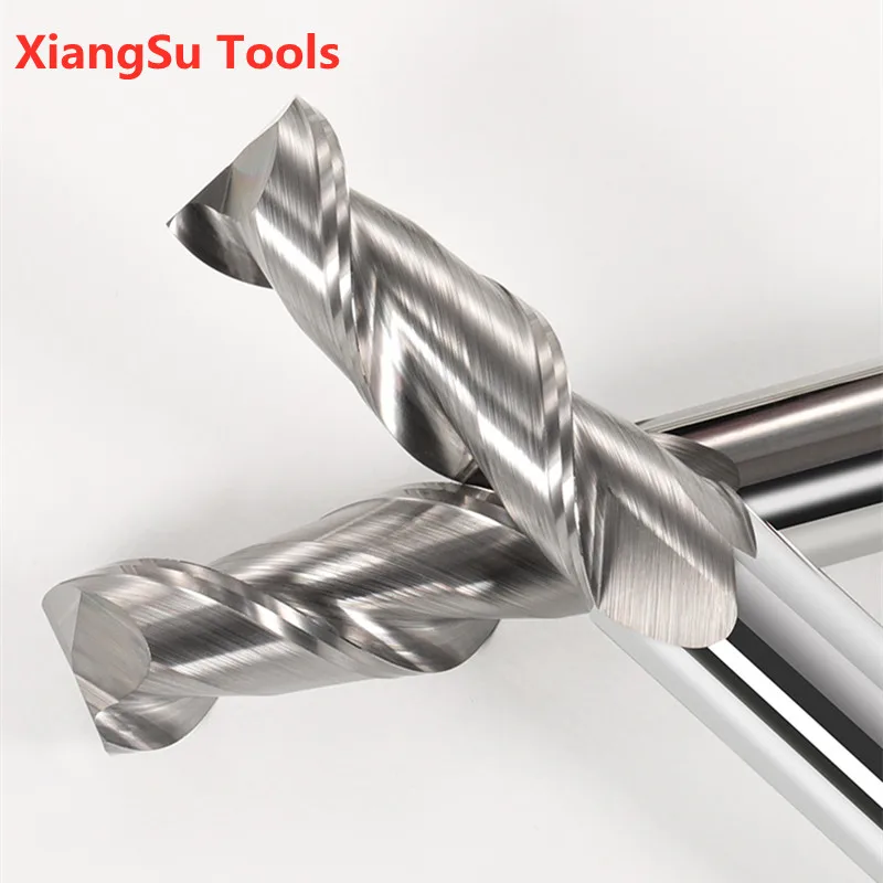 D5-D6-D8mm 2 المزامير CNC الطحن القاطع Hrc55 Endmill كربيد Cnc ماتشينج الطحن للألومنيوم استخدام
