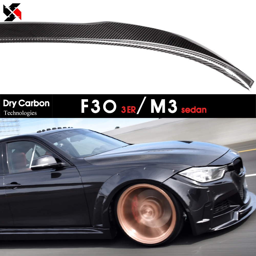 Dry Carbon Autoclave M-Perfm. Pro Style Spoiler for BMW F30 3 Series Sedan 2012 - 2018 & F80 M3 2015 - 2018, Fitment Guaranteed