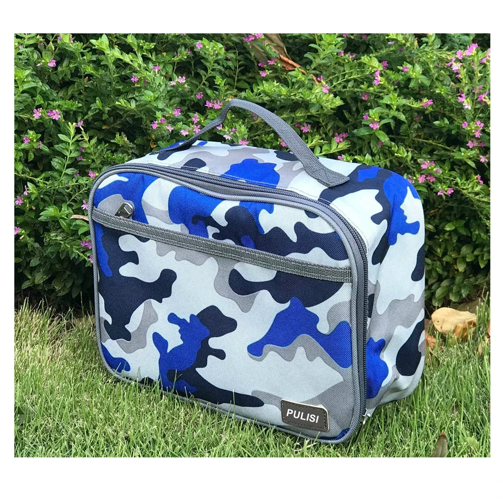 Lunch Box with Padded Liner Spacious Insulated Lunch Bag for Men Women Durable Thermal Lunch Cooler 2 Pockets 10 x 7 x 3.9 inch