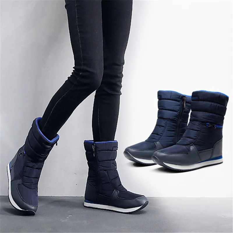 Women waterproof add wool warm boots more comfortable wool mixed pile woman women antiskid hardy snowshoes large 36 to 40