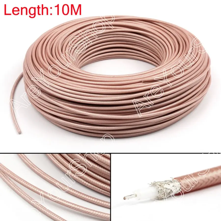 

10m RG142 RF Coaxial Cable Connector 50ohm M17/60 RG-142 Coax Pigtail 32ft