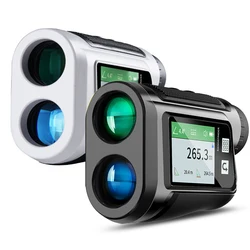 Touch screen Range Finder telescopio da Golf telemetro Laser ricaricabile Display LCD distanziometro Laser con blocco bandiera 600m