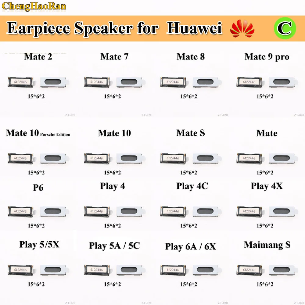 

2pcs Headphone Earpiece Speaker Repair For Huawei Mate Mate10/10 Porsche Edition/2/7/8/9pro/mateS/Play 4/4C/4X/5/5A/5C/5X/6A/6X