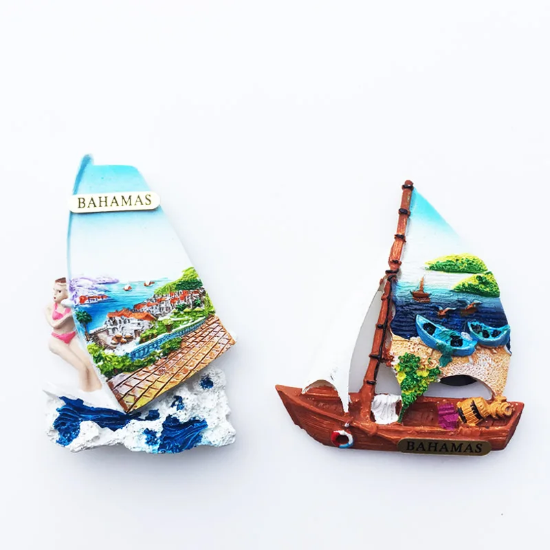 South America Bahamas Sea View Fridge Magnet Tourist Souvenirs Bottle Opener Refrigerator Magnetic Stickers Travel Gifts