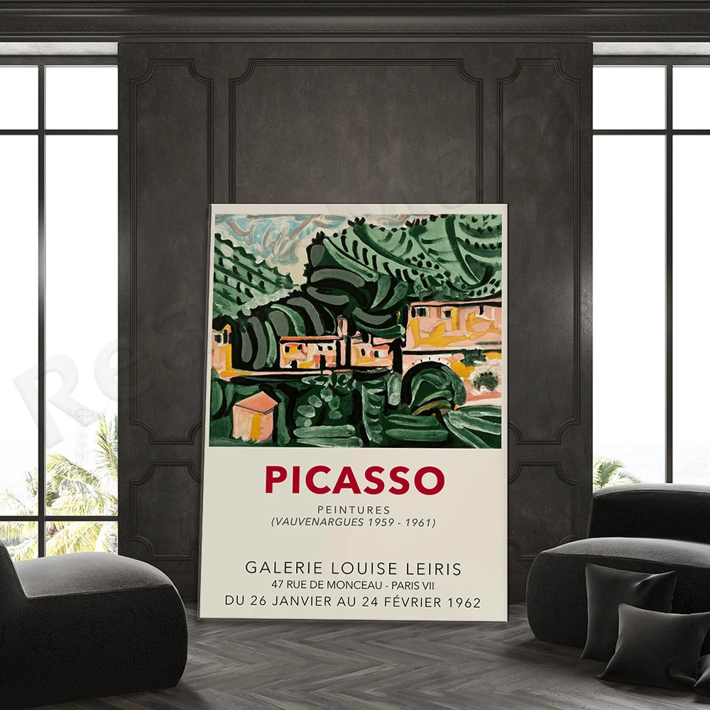 

Picasso Exhibition Poster, Vintage Downloadable Art Print, Instant Download, Galery Louise Leiris, Paris 1959–1961