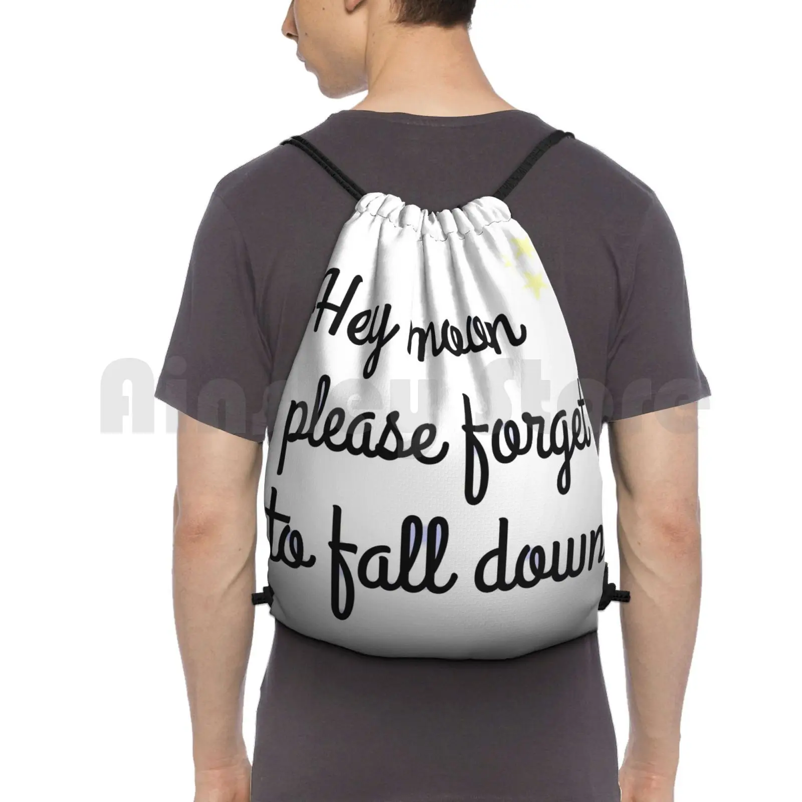 Northern Downpour Lyric Art Backpack Drawstring Bags Gym Bag Waterproof Panic Panic Atthedisco P Atd Ryden Brendon Urie