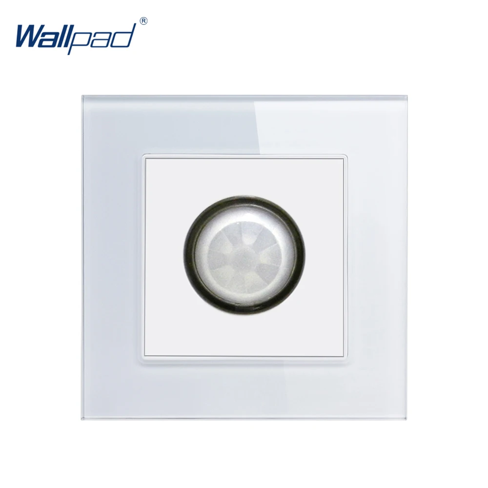 Human Sensor Switch Wallpad Luxury Crystal Glass 110V-250V EU UK Standard Wall Light Stair Corridor IR Sensor Move Sensor Switch