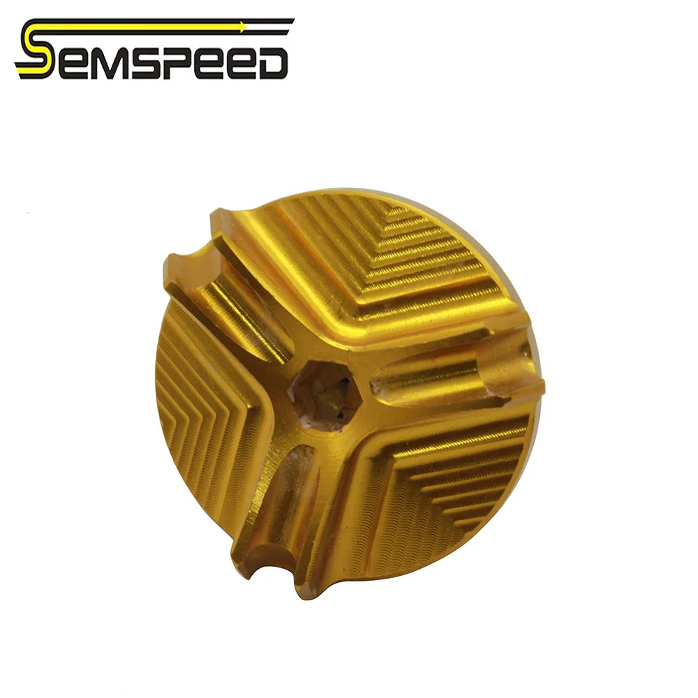 SEMSPEED New Arrival For Kawasaki VN650 VULCANS 650 2015 2016 2017 M20*2.5 Motorcycle CNC Engine Oil Drain Filter Cup Cover Plug