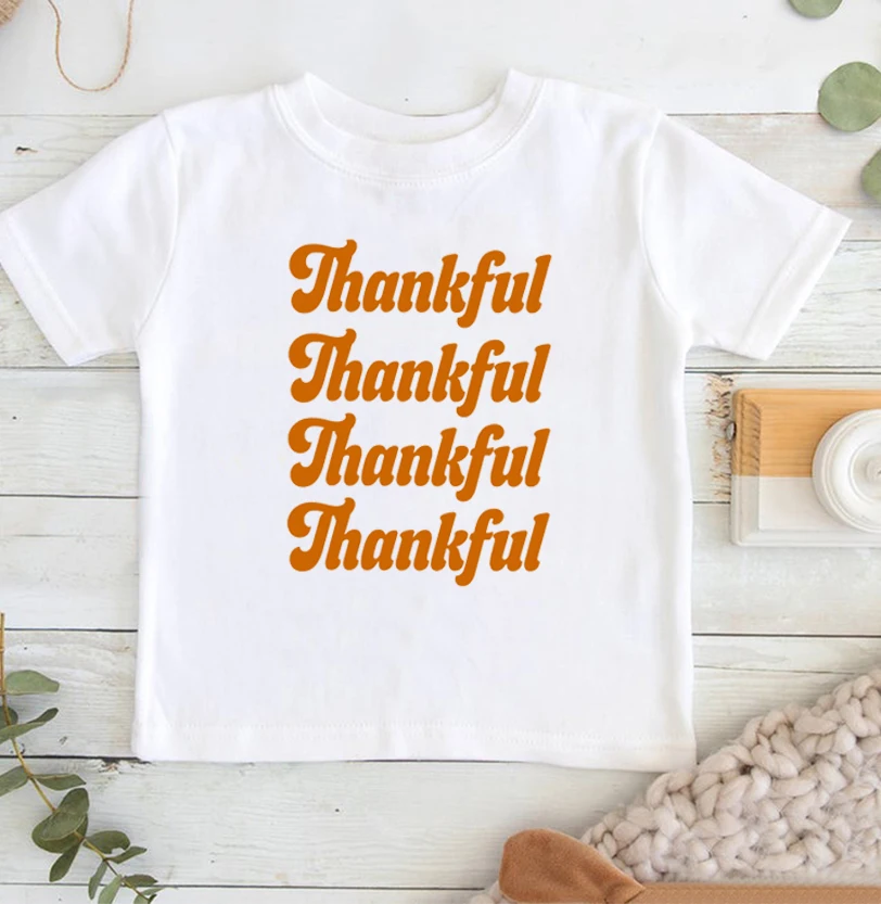 

Thankful Greatful Baby Girls Clothes 7-12m Thanksgiving Newborn Girl Clothes Print Pumpkin Outfit Girl COTTON 100% Cute