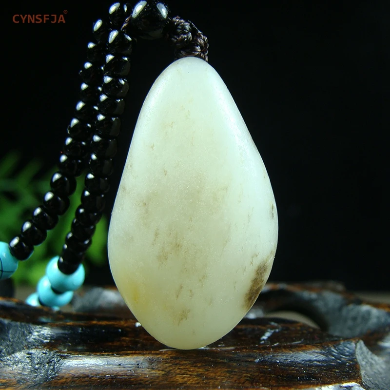 

CYNSFJA Real Rare Certified Natural Hetian Seed Jade Amulets Rough Stone Jade Pendant Fine Jewelry High Quality Best Gifts