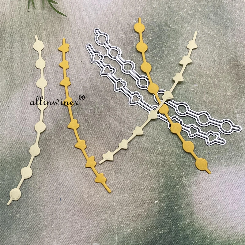 Circle heart chain Metal Cutting Dies Stencils Die Cut for DIY Scrapbooking Album Paper Card Embossing