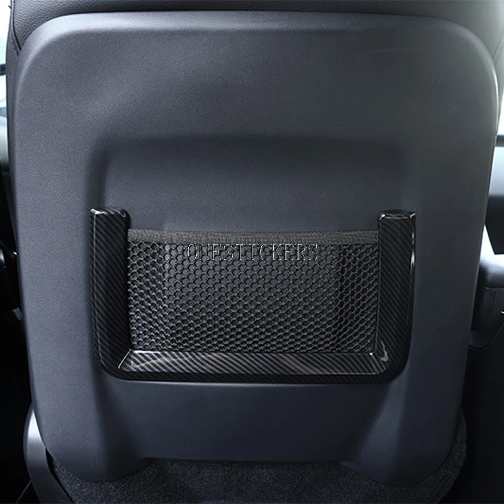 For Land Rover Range Rover Evoque Sport L494 Discovery Sport Car Accessories Seat Back Net Pocket Trim Cover Decorative Frame