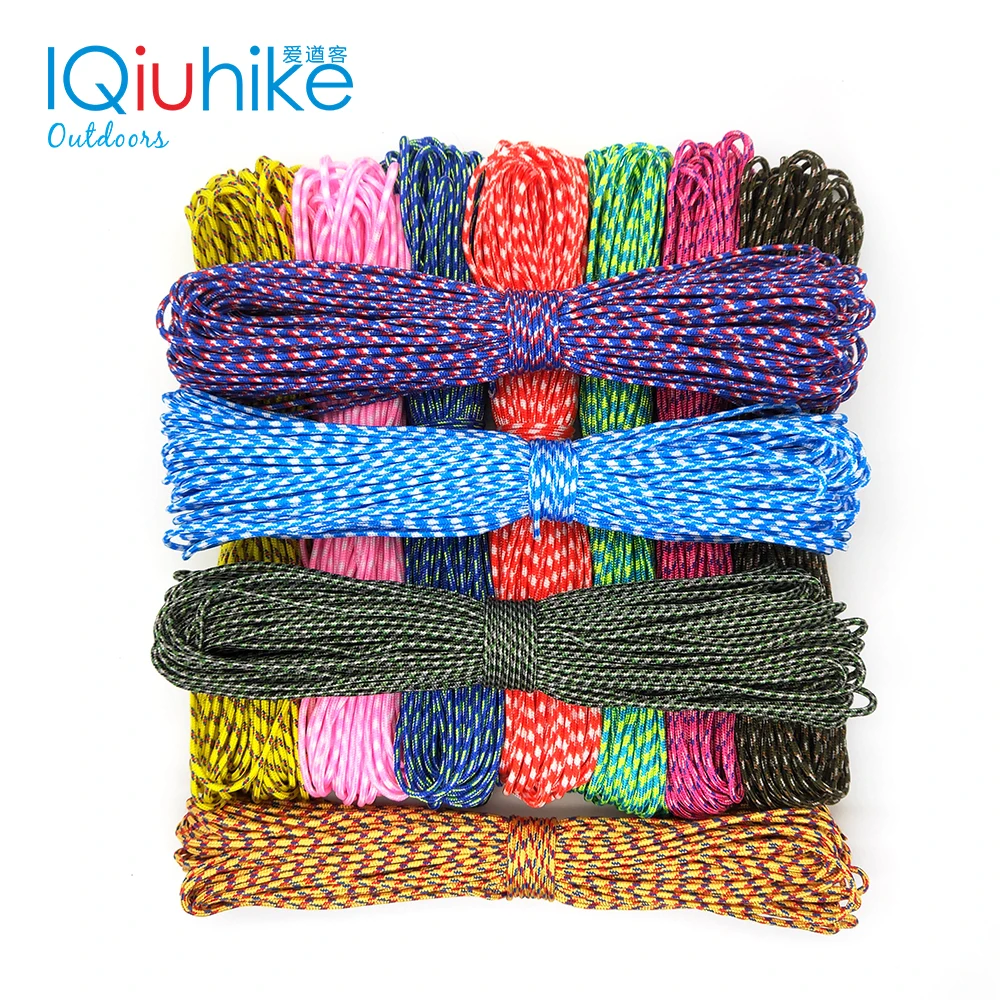 2mm Paracord  25FT 100FT Rope 1 Strand Paracorde Outdoor Survival Equipment Clothesline DIY Bracelet Wholesale