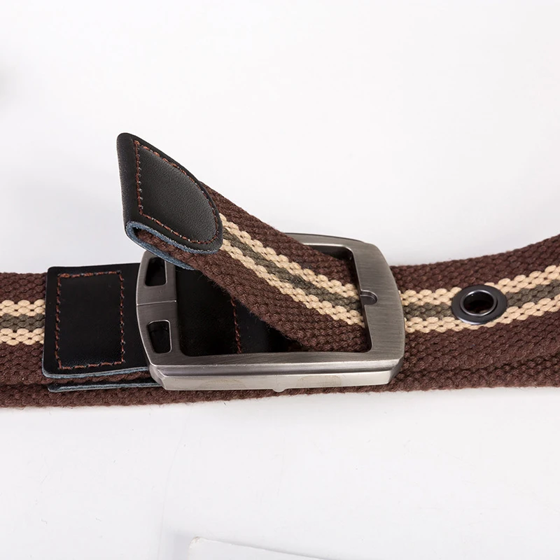 Nieuwe Mannen riem Kwaliteit Canvas Pin Gesp mannen riem Toevallige Sport Jeans Wilde riem Canvas riem riem Mannen riemen Luxe