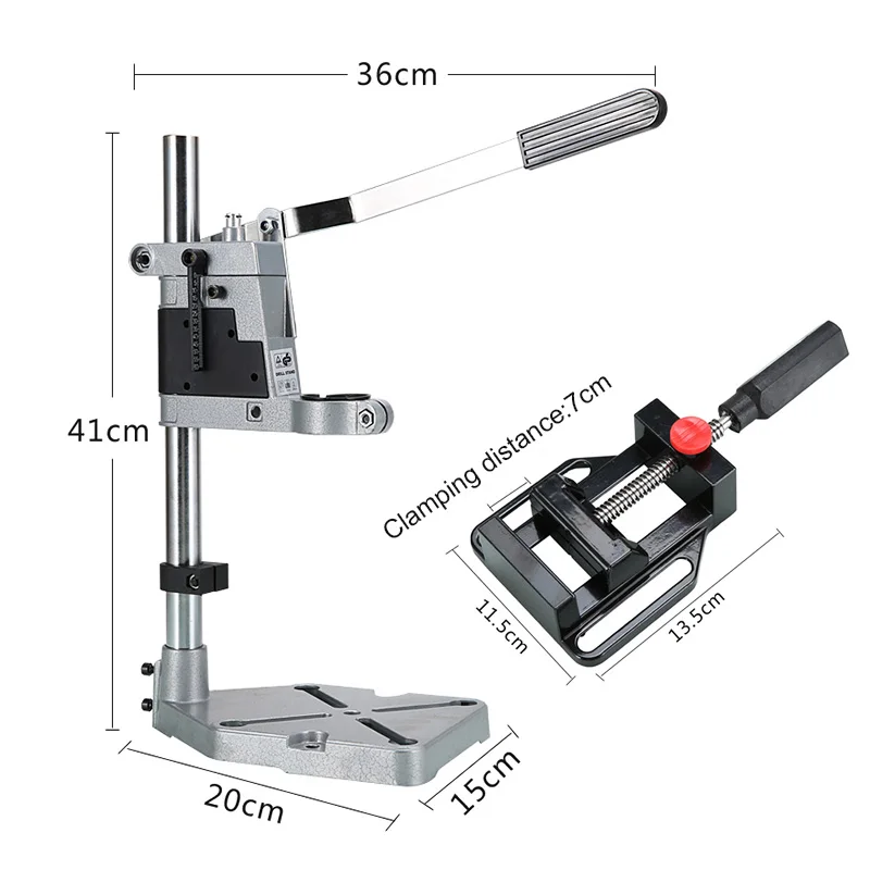 Electric Drill Bracket 400mm Drilling Holder Grinder Rack Stand Clamp Bench Press Stand Clamp Grinder for Woodworking