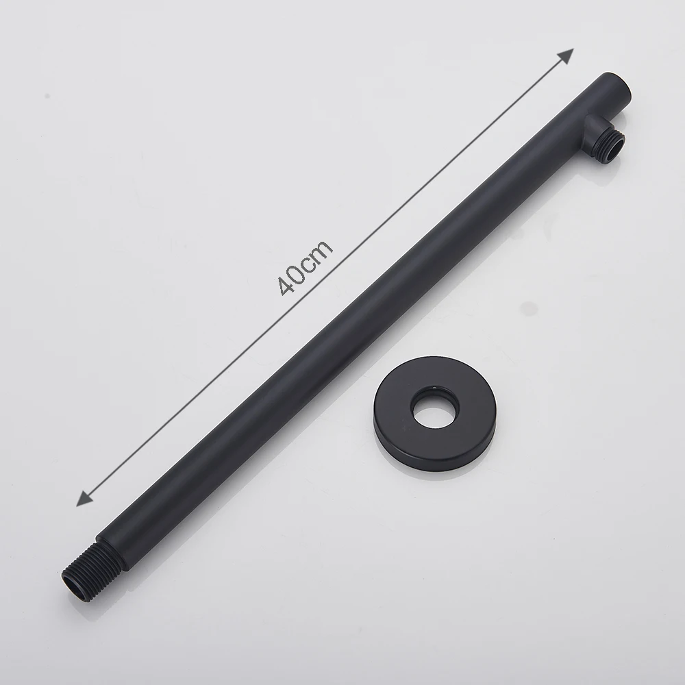 Wall Ceiling Mounted Shower Arm Brass Bathroom Shower Head Bracket Bar G1/2 Shower Head Fixed Pipe Shower Head Holder
