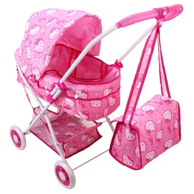 

Simulation Foldable Baby Push Cart Pushchair Stroller Pram Kids Pretend Play Furniture Toys