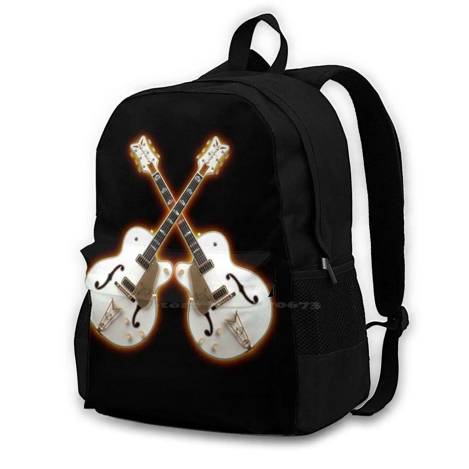 Waite Guitars School Bags For Teenage Girls Laptop Travel Bags Electric Cool Guitar Music Musical Instruments Strings Classical