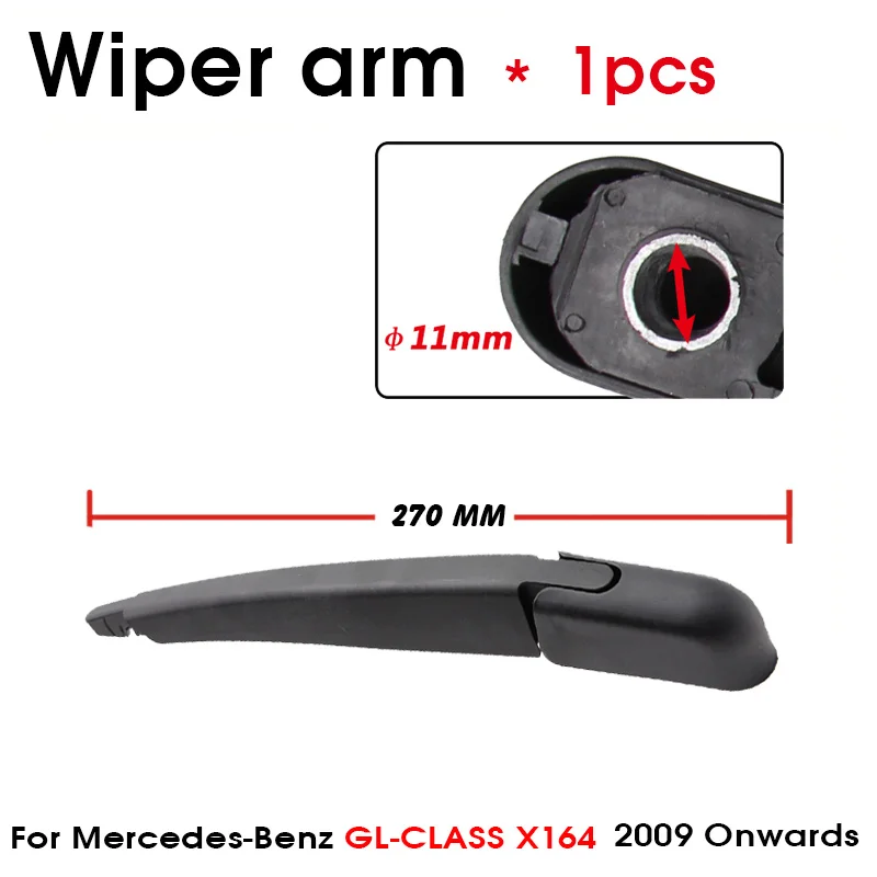 Car Wiper Blade Rear Back Window Windscreen Windshield Accessories For Mercedes-Benz GL-Class X164 Hatchback 305mm 2009 Onwards