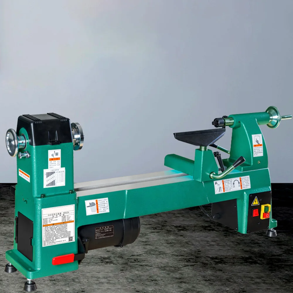 1000W 12.5 inch speed regulation Woodworking Car Lathe Woodworking Lathe Wood Rotary Lathe