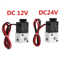 1 Pcs 3V1-06 NC Magnetventil DC 12V/24V 3 Weg 2 Position 1/8 zoll BSP Öffner Pneumatische Elektrische Kugel Ventil