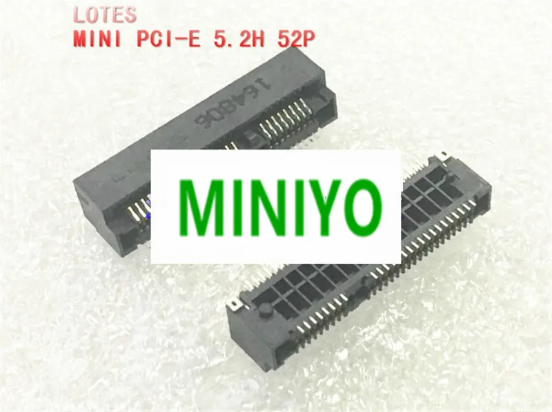 High quality MINI PCI-E 5.2H 52Pin 52-Pin 3G module socket wireless network card slot