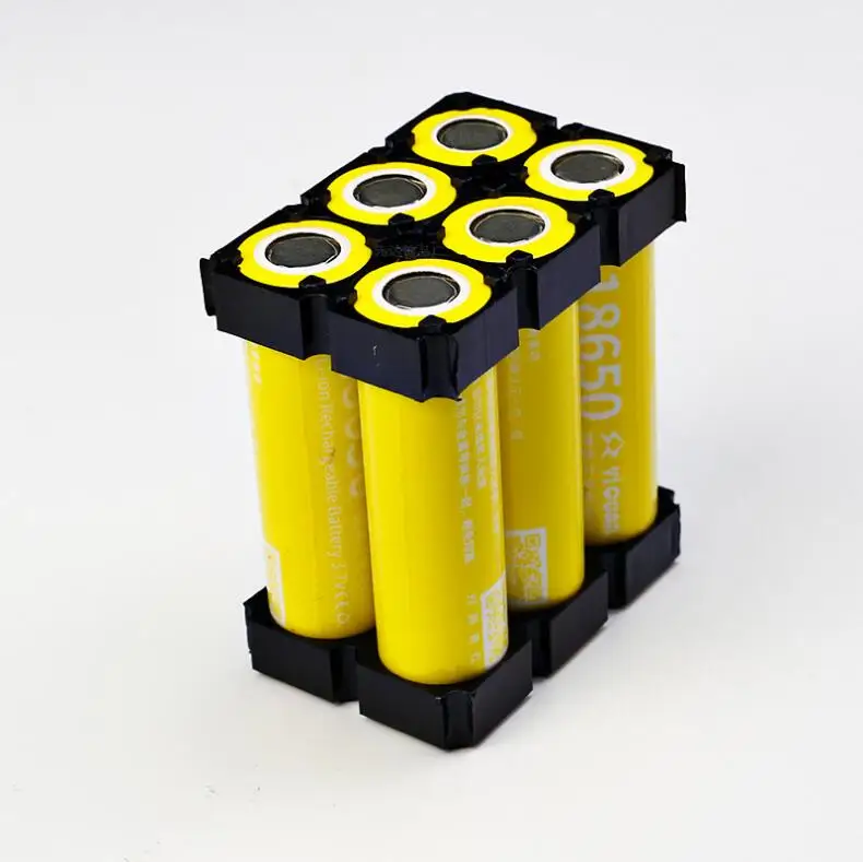 

400pcs/lot 2*3 Cell 18650 Batteries Holder Bracket Cylindrical Battery Pack Fixture Anti Vibration Case Storage Box Container