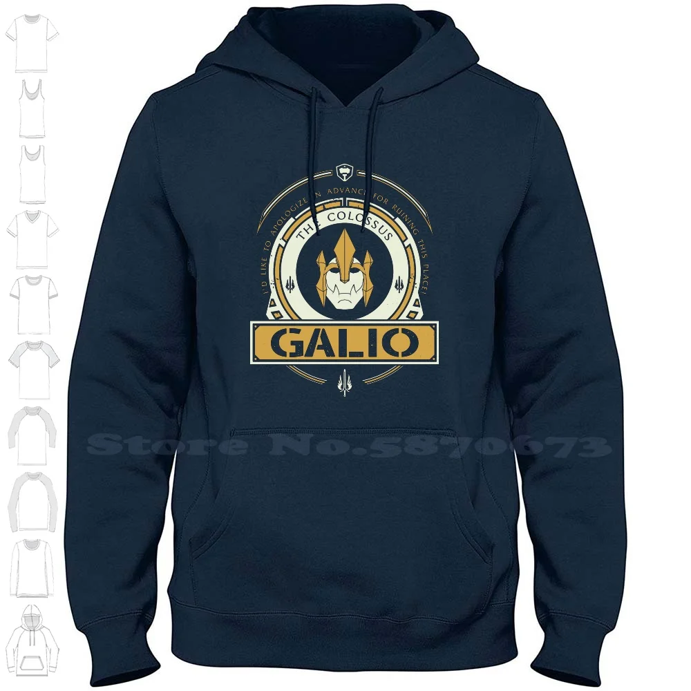 Galio-Limited Edition 100% Cotton Hoodie T-Shirt Esports E Sports Ad Carry Middle Lane Support Jungler Top Lane Marksman