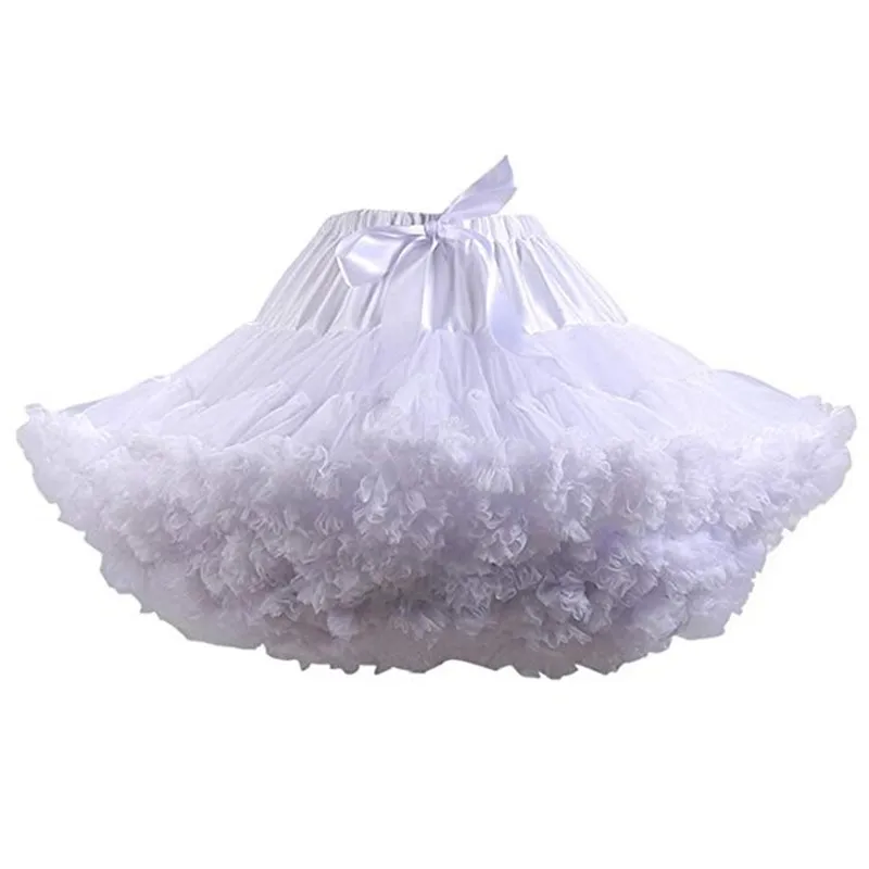 New Arrival Petticoats Wedding Bridal Crinoline Lady Girls Underskirt for Party White Blue Black Ballet Dance Skirt Tutu