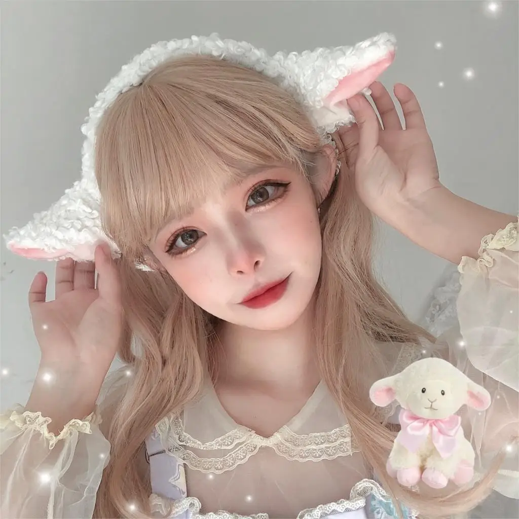 Original sheep kc Lolita hand-made headband lamb ears animal headdress