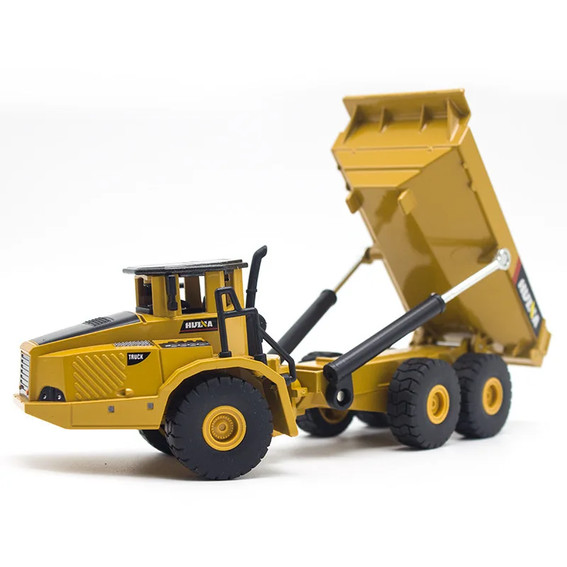 1:50 Excavator HUINA Dump Truck Tractor Shovel Wheel Loader Diecast Metal Huina Construction Vehicle Car Boy Birthday Toy Gifts