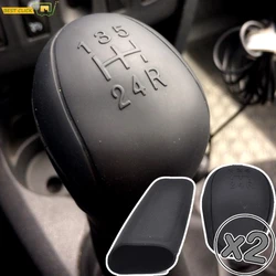 Car Auto Manual Silicone Shift Gear Head Knob Cover Handbrake Hand Brake Protector GRIP Shifter For Kia Rio 3 4 Solaris Qashqai