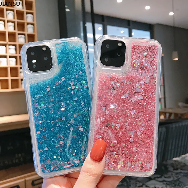 Liquid Glitter Quicksand Case For Xiaomi Redmi Note 8T 8 7 9 Pro Max 9S K30 K20 Pro 8A 7A For Mi 10 Pro 9SE CC9 CC9E Cover Case