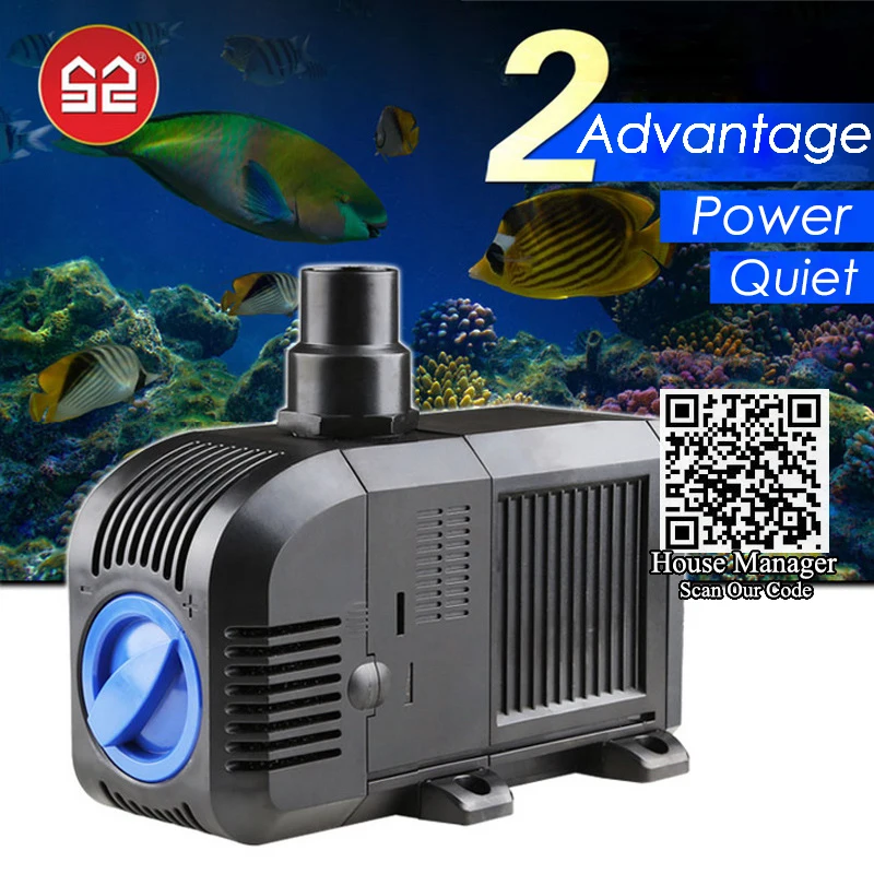 Adjustable Water Pump 7W 20W 25W 55W 100W fish tank aquarium pump, water pump for aquarium fish pond pump fountain pump rockery