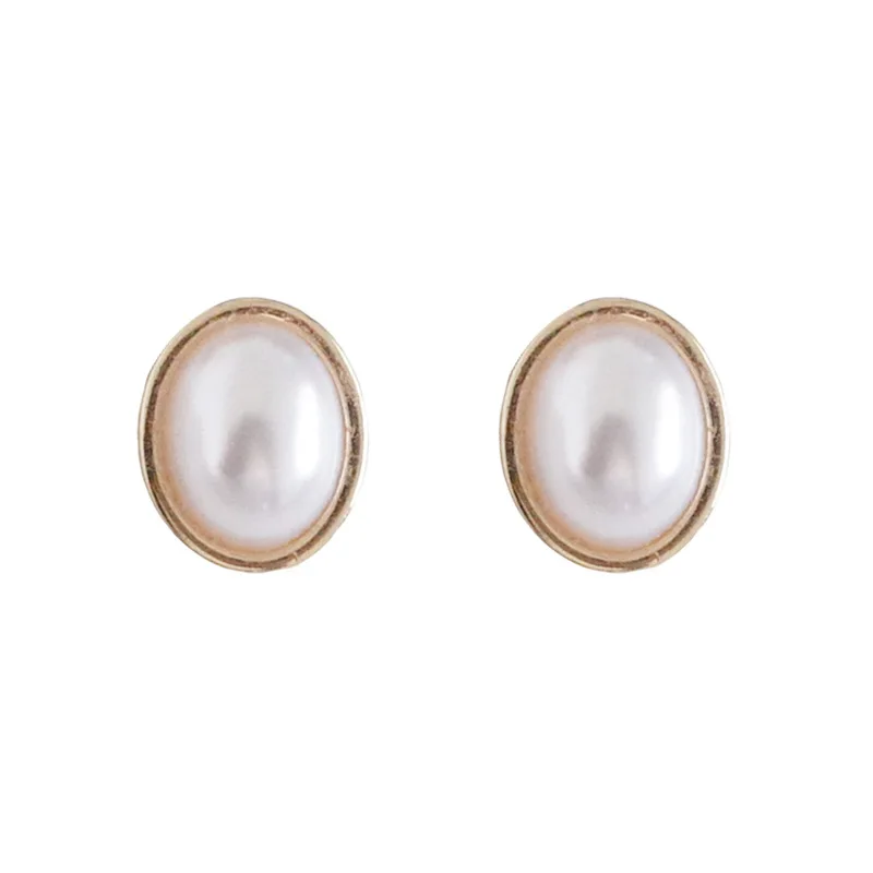 

Pearl Stud Earrings Genuine Natural Freshwater Pearls Earring Exquisite Jewelry Gifts for Women dainty earrings joyeria fina
